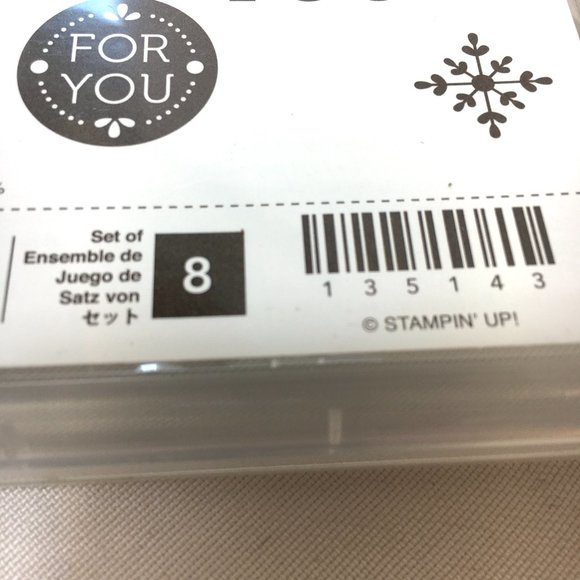 Stampin Up Cling Letterpress Holiday Stamps NWT - Picture 7 of 7